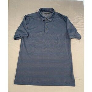 Pebble Beach Polo Shirt Men’s Size M Blue Performance Golf Short Sleeve
